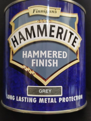 Χρώμα Hammerite αντισκωριακό σφυρήλατο γκρι 1000 ml καινούργιο
