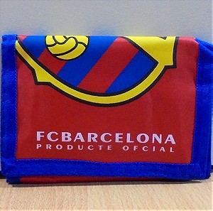FC Barcelona παλιό διαφημιστικό πάνινο πορτοφόλι με αυτοκόλλητο τύπου velcro