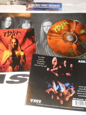 Aska Nine Tongues CD used, metal, 1997, EMA Records, with promo photo