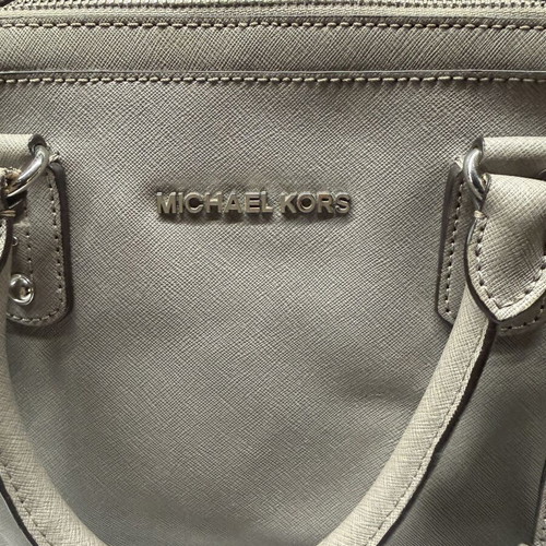 Michael Kors grey leather handbag