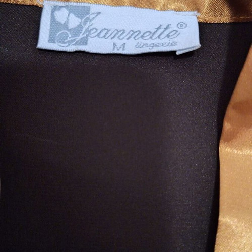 Satin robe brown, like new, Jeannette Lingerie, size M