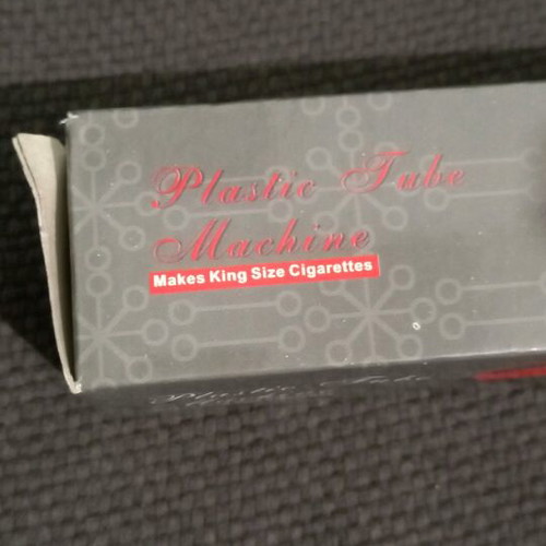 Empty cigarette filling machine used, for king size, plastic