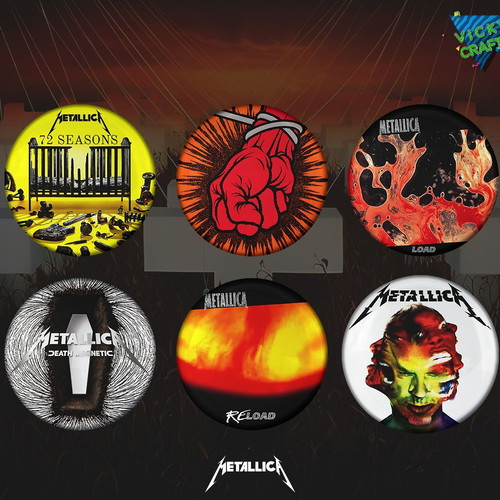 Metallica pin set 12 from 12 albums new
