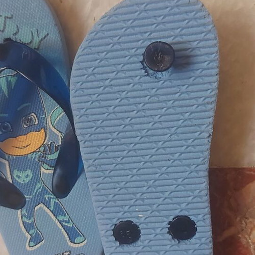 Boys' flip-flops used, sizes 24-25, blue and turquoise