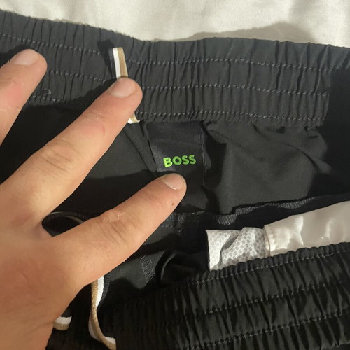 Hugo Boss shorts, black, size M, dri-fit fabric