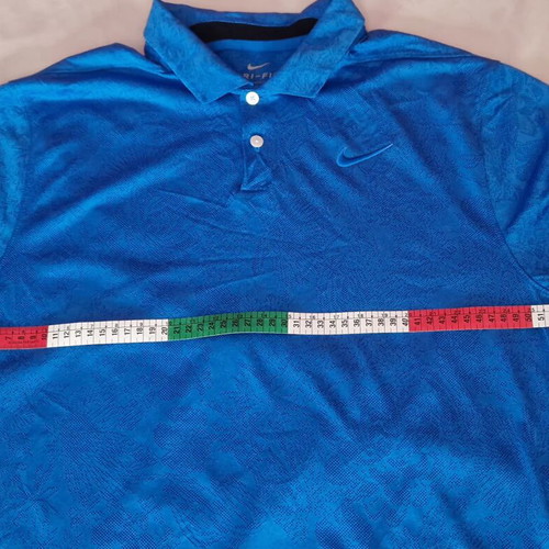 Nike Golf Breathe Vapor Jacquard Dri-FIT Polo Blue M like new