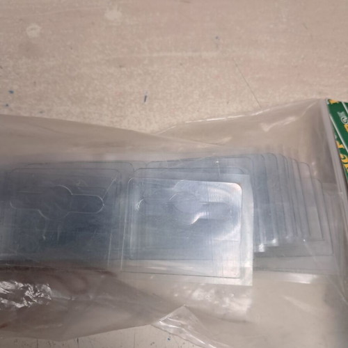 Hang tabs adhesive new, 100 pcs, transparent 40x32mm