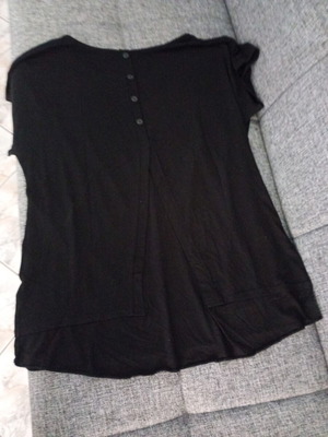 Blouse size 5XL 50cm black with back button opening like new