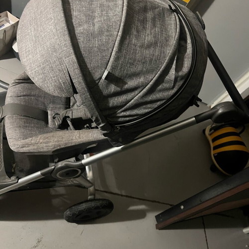 Stokke Scoot stroller used with adjustable orientation and waterproof