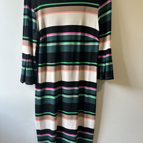 Benetton striped dress like new, size M/L, colorful