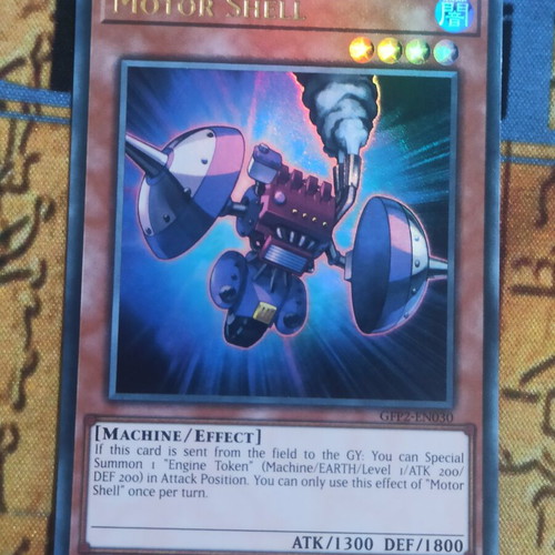 Motor Shell Yu-Gi-Oh! card like new, effect monster