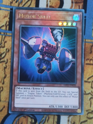Motor Shell Yu-Gi-Oh! card like new, effect monster