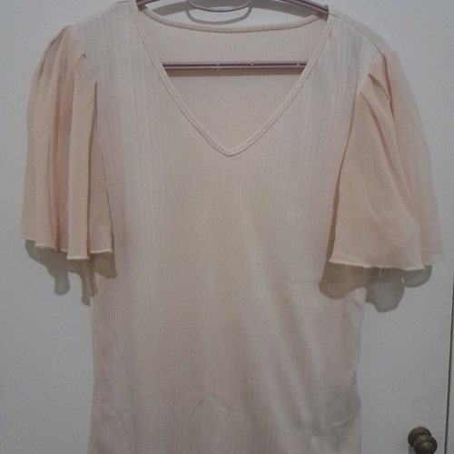 Shein beige t-shirt size L like new, worn few times