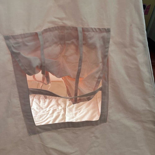 Little Dutch children's teepee play tent like new, pink with mattress