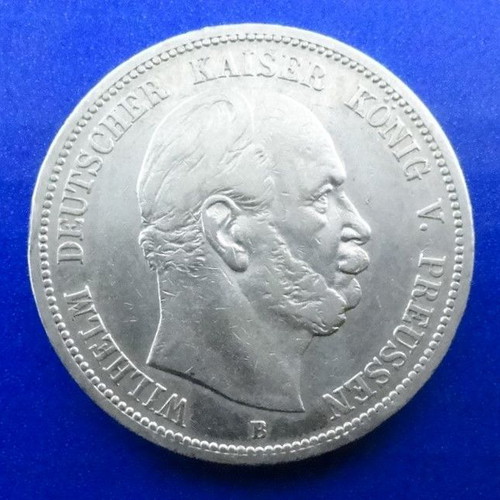 German States Prussia 5 mark 1876 coin used
