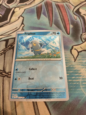 Frigibax Pokemon Card Reverse Holo Paldean Fates like new