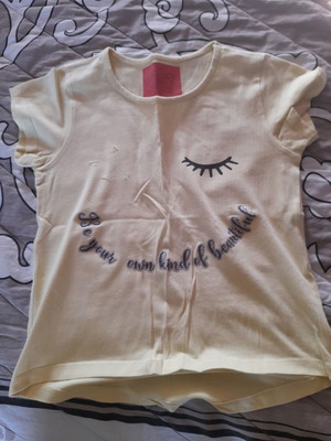 Yellow T-shirt for Girls 9-10 Years Like New