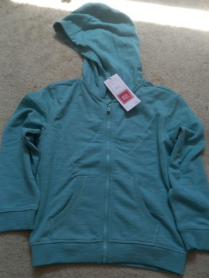 Orchestra hoodie turquoise size 128 cm new for boys 8 years