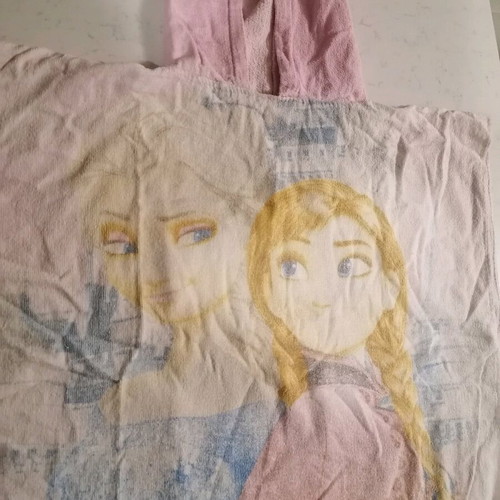 Children's bathrobe Elsa and Anna used, with hood, one size