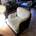  3 θέσιος Καναπές Vintage με 2 πολυθρόνες