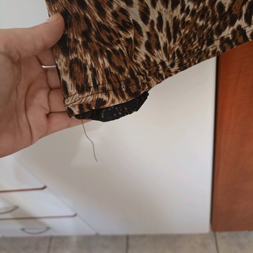 Leopard print women's dress used, size Medium, loose fit