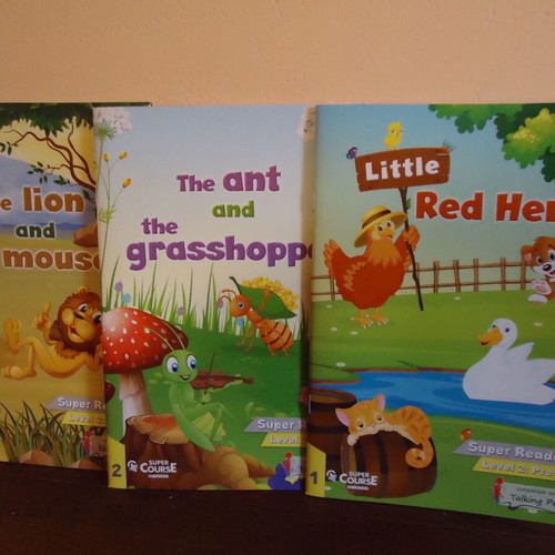 Set of 3 educational books in English for preparatory class new