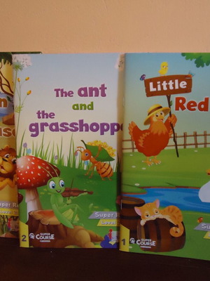 Set of 3 educational books in English for preparatory class new