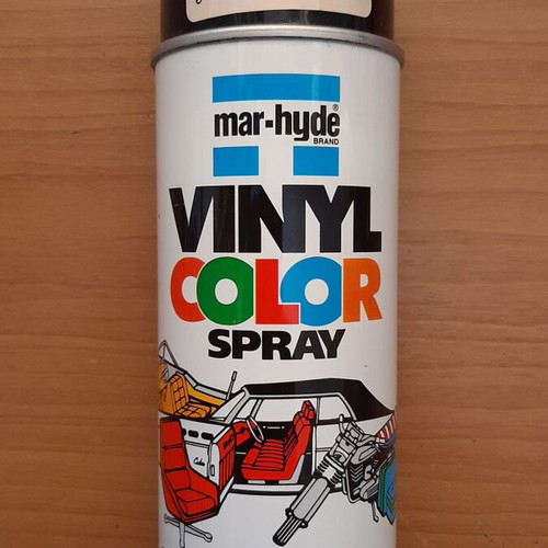 Mar-Hyde Vinyl spray paint gloss black new