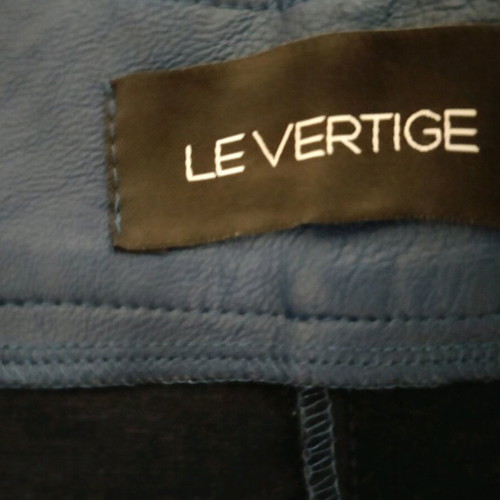 Le Vertige blue leather pants like new, size L