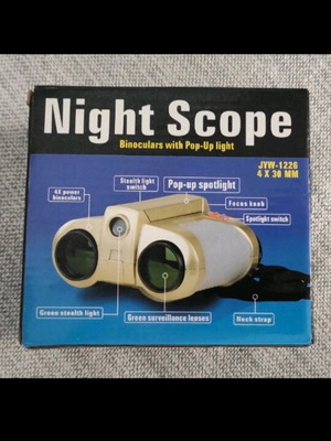 Night Scope Κυάλια με αναδυόμενο φως, σαν καινούργια, 4x30mm