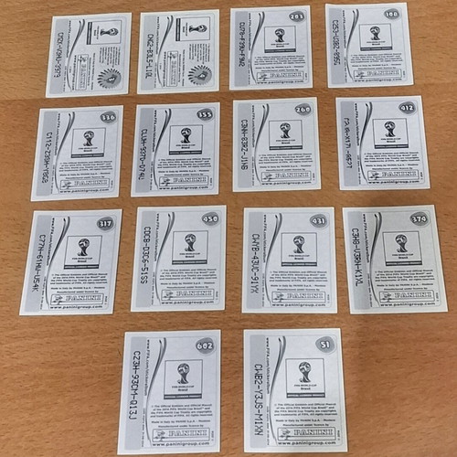 Panini World Cup Brasil 2014 Foils pack, like new
