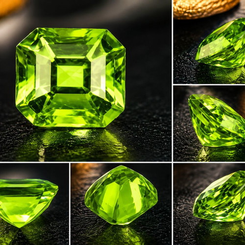 Natural Peridot 2.93ct ALGT Certified Step Cut Intense Green