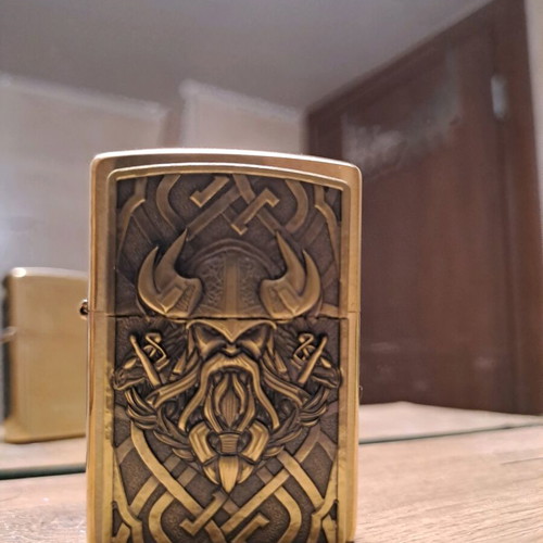 Zippo Viking Limited Edition lighter new, collectible brass design