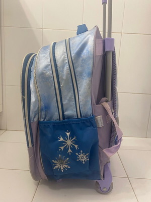 Frozen Elsa school trolley bag used