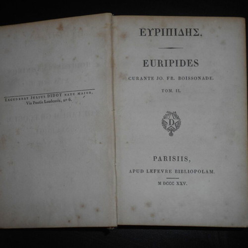Euripides Dramas Tragedies Volume 2 Used