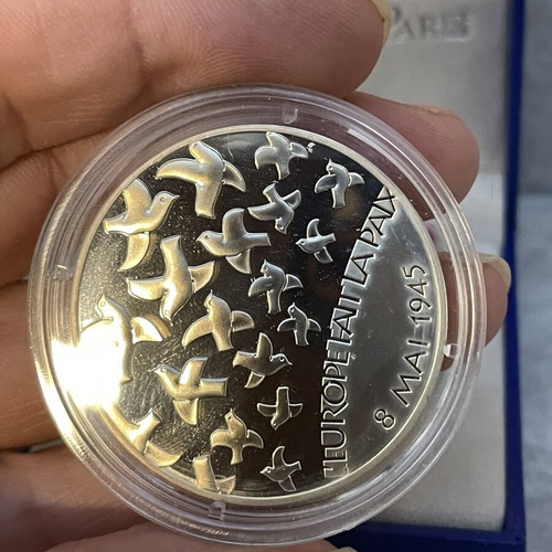 Monnaie de Paris commemorative coin 60th anniversary WWII proof silver