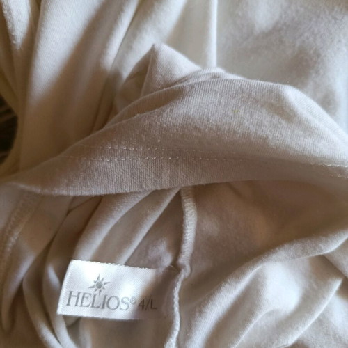 Helios sleeveless blouse S like new, white with rhinestones