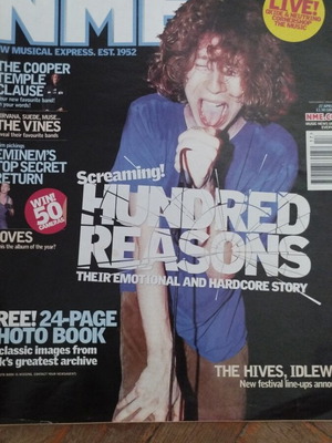 Περιοδικό NME Απρίλιος 2002 με Hundred Reasons