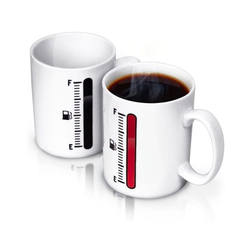 Heat Change Ceramic Mug White 370ml New