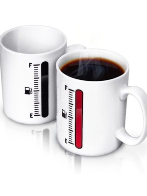Heat Change Κούπα Κεραμική Λευκή 370ml Καινούργια