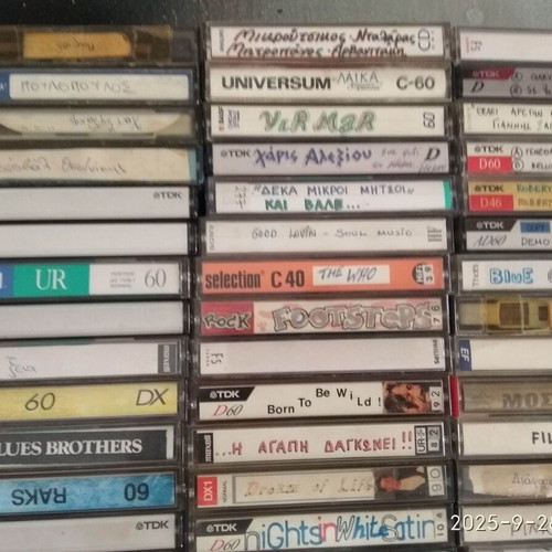 Audio cassette tapes used, pack with foreign music, rewritable