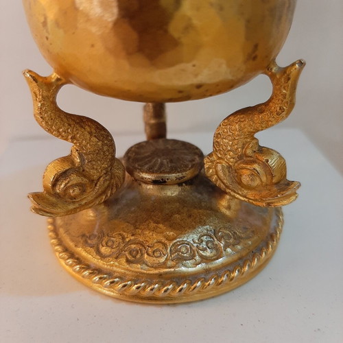 Silver 925 'Kosmima' cup by Zolotas used, decorative vintage piece