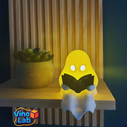 3D Printed Ghost Reader Lamp table light new