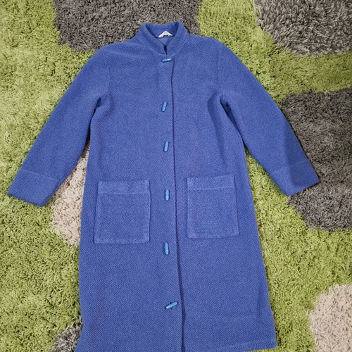 Marks & Spencer blue midaxi women fleece trench jacket like new, size S