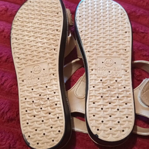 Summer sandals new size 38 beige