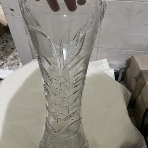 Crystal vintage vase 24% unused like new