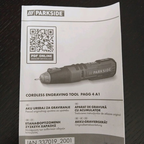 Engraving tool like new, suitable for metal, glass, wood, plastic