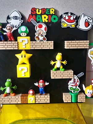 Kinder Joy Super Mario Display new