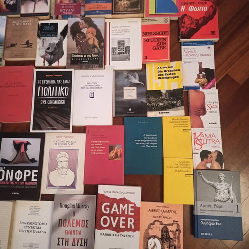 Books used, pack of 52, Greek and foreign language