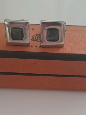 Simon Carter cufflinks like new, silver